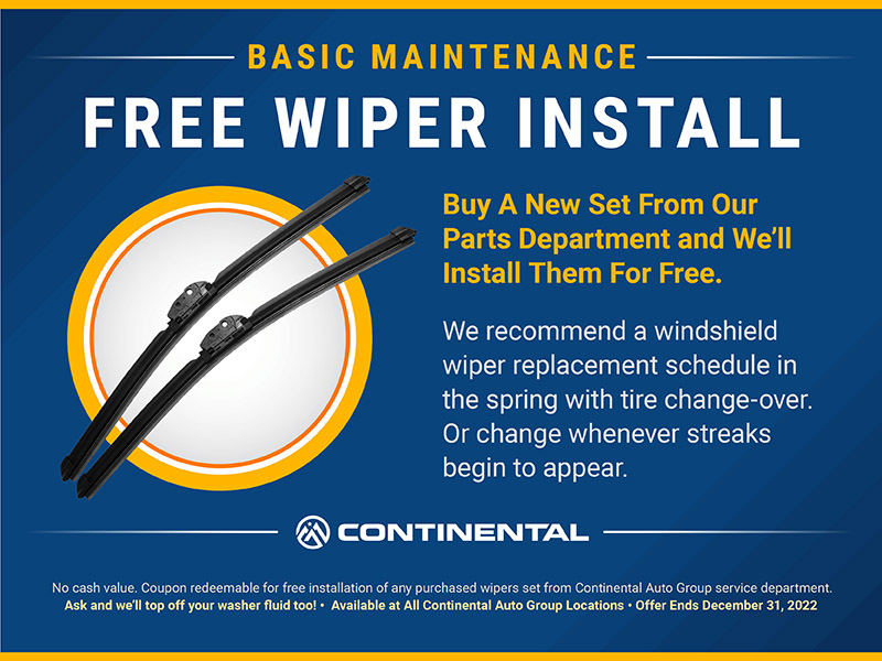 2022 Free Wiper Install with Purchased Set